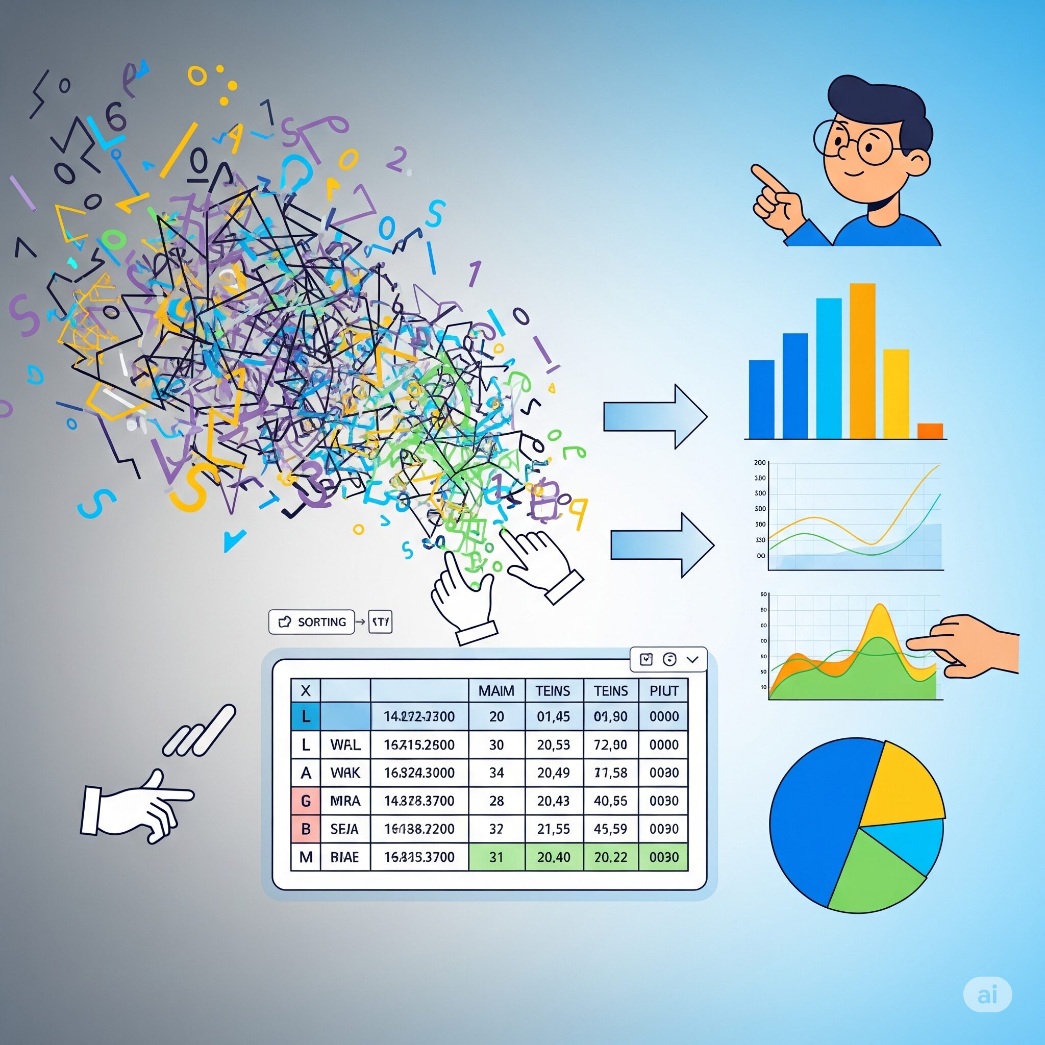 spreadsheet-data-organize-chart