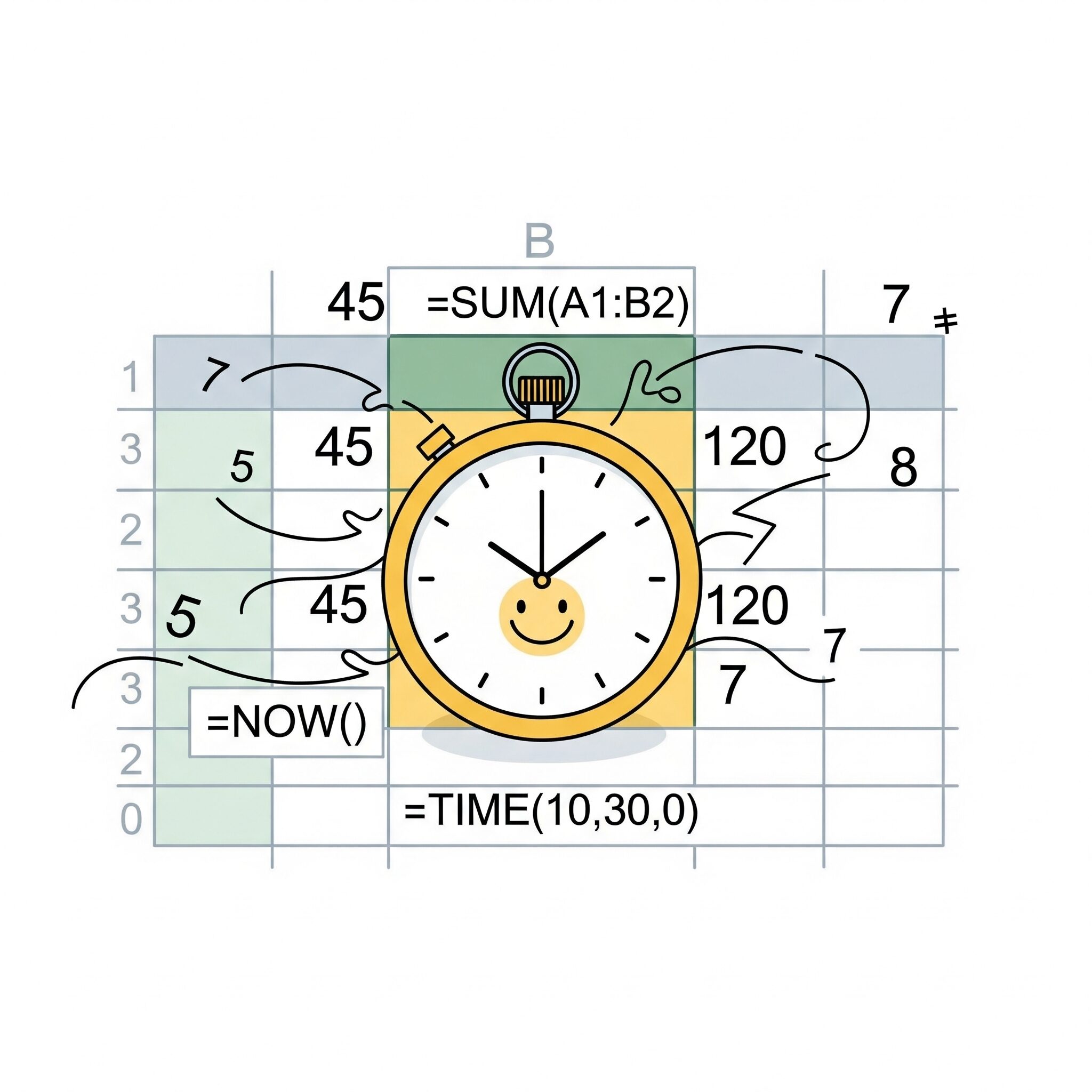 spreadsheet-time-calculation-beginner